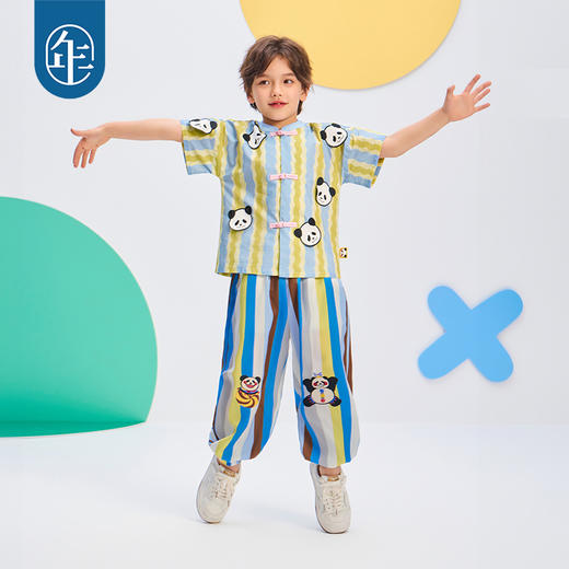 年衣25夏款男女童盼达多多唐装 | 可爱又时尚、轻薄透气不闷汗、穿出国风范儿~ 商品图3