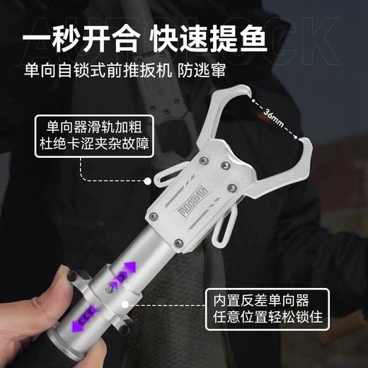 国王路亚控鱼器钳超加长柄旋转锁提夹起上抓钓鱼工具轻铝装备大全 商品图3