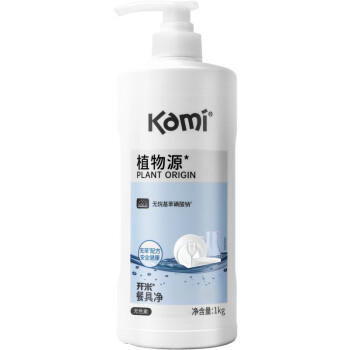开米餐具净洗洁精1kg*单瓶无香型洗涤灵植萃配方除菌去油污厨房清洗剂 /家庭清洁/纸品 /家庭环境清洁 /洗洁精 商品图2