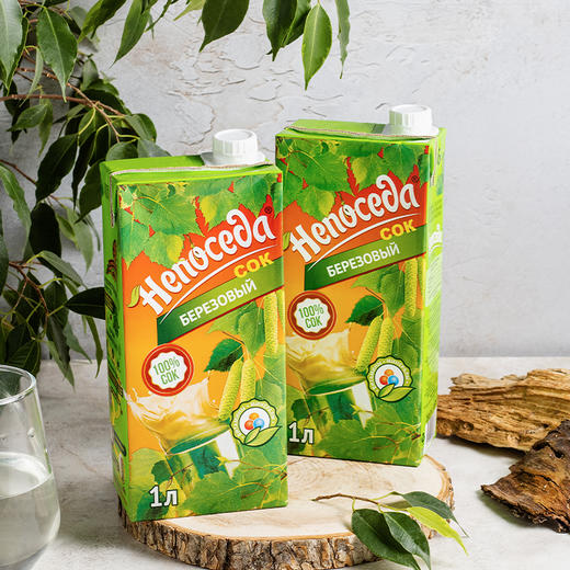 明斯卡娅96.4%白桦树汁饮料（盒装）1L 商品图1