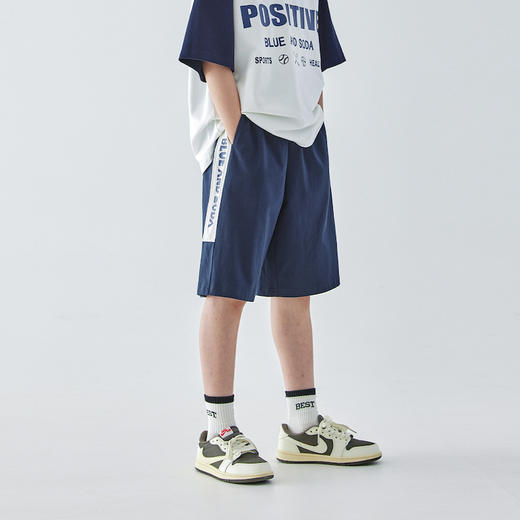 蓝汽水休闲运动短裤844B256051JX 商品图4