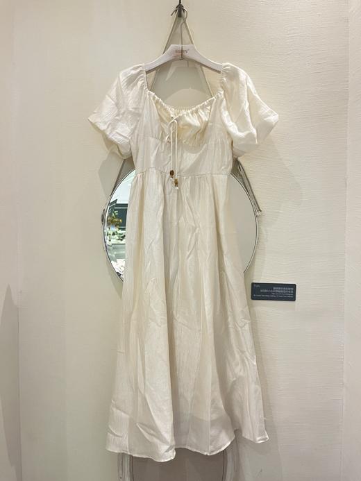 【门店同款】ENJOY夏季浪漫-方领压褶连衣裙 157303077 商品图0