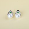 【月上柳梢】刻面珍珠耳钉-ZZ12504011 商品缩略图0