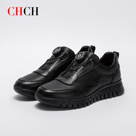 CHCH平衡鞋2025夏季新品旋转按钮超轻底牛皮休闲女鞋CP1B5012 商品图0