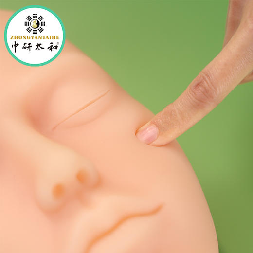 微整形人头模型 硅胶仿真面部美容针灸皮肤学习指导教学示教道具 商品图2