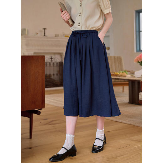 SimpleRetro亚麻混纺复古学院感文艺套装女 商品图4