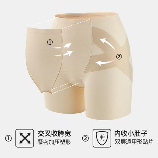 【7A收腹打底裤】高腰无痕收腹内裤聚拢提臀收垮7A安全裤女士打底裤女 商品图1