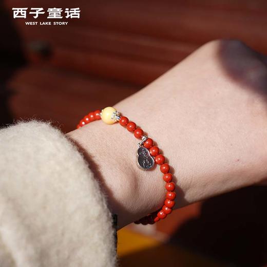 【灵隠景区直发】朱砂石榴石女款风化菩提手串手链和田玉玛瑙多圈单圈饰品  3-5天发货 商品图3