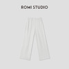 ROMI STUDIO可爱居家系列  白色全棉坑条肌理直筒长裤RWCSXT1997 商品缩略图0