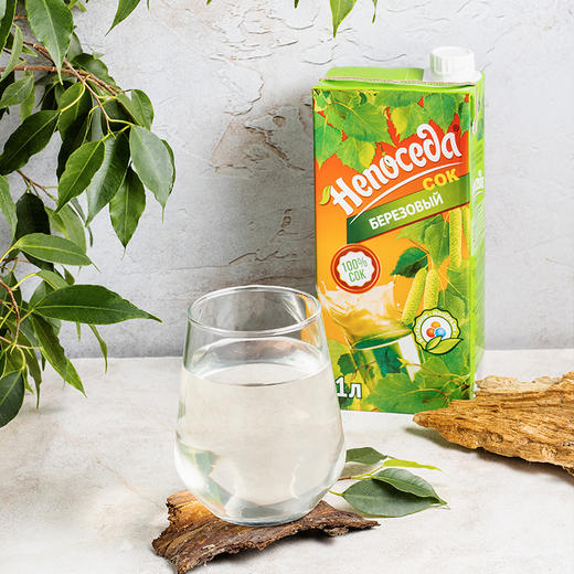 明斯卡娅96.4%白桦树汁饮料（盒装）1L 商品图2