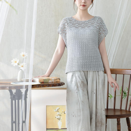 苏苏姐家玉扇上衣手工DIY钩针蕾丝线上衣毛线团自制材料包 商品图1