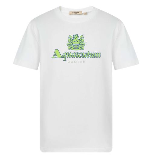 【海信嘉年华】Aquascutum雅格狮丹圆领短T 06黑白 商品图0