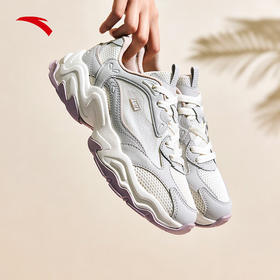 安踏陨石VENT丨休闲鞋女鞋2025夏季软底厚底增高透气老爹鞋112528858