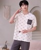 男士圆领双短套装短袖短裤家居服外穿套装睡衣【Y52524】 商品缩略图1