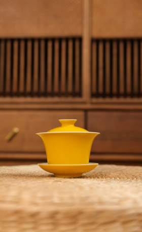 【山纯】帝王黄三才盖杯满容约180cc