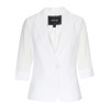 EITIE爱特爱精致薄纱拼接薄款气质通勤白色西装外套2025夏季新款A2503515 商品缩略图5