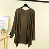 丁摩 莫代尔开衫女夏季新款空调防晒衫中长款长袖不规则披肩薄外套5ZF-2422 商品缩略图8