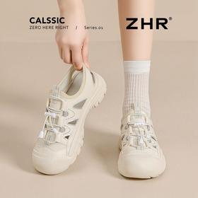 ZHR则则厚底户外登山鞋女2025夏季小个子内增高休闲鞋百搭溯溪鞋