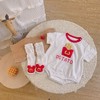送袜子！【超萌设计，宝宝穿上超可爱！】婴儿衣服夏装包屁衣薄款 新生儿男宝宝连体衣 超萌百天满月哈衣夏季-QQ 商品缩略图2