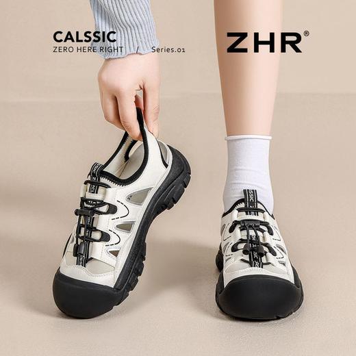 ZHR则则厚底户外登山鞋女2025夏季小个子内增高休闲鞋百搭溯溪鞋 商品图6