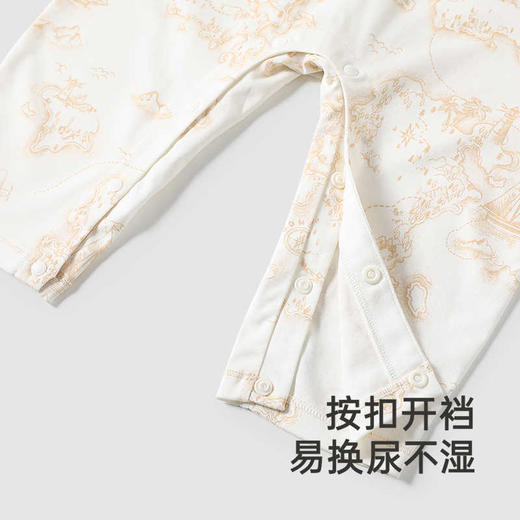 英氏新生儿衣服婴儿连体衣四季款长袖哈衣爬服24新款YLHAJ0Q015A 商品图3