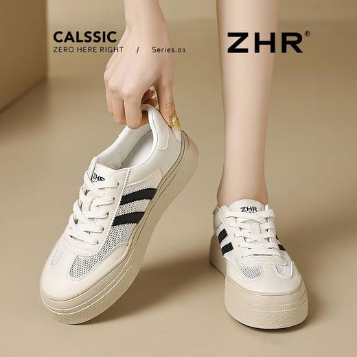 ZHR则则透气网面德训鞋女夏季女鞋厚底休闲鞋ins百搭防滑板鞋女 商品图8