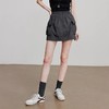 初语轻薄防晒花苞裙半身裙女休闲工装风口袋深灰短裙 商品缩略图1