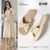 ZHR则则简约蝴蝶结厚底拖鞋女2025夏季新款时尚舒适透气防滑鞋子 商品缩略图0