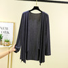 丁摩 莫代尔开衫女夏季新款空调防晒衫中长款长袖不规则披肩薄外套5ZF-2422 商品缩略图6