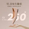 西遇尖头单鞋女新款夏季法式通勤工作鞋裸色浅口内增高女鞋V1056719 商品缩略图2