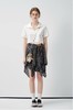 【黑白格子不规则半身裙➕娃娃领正肩T恤】不规则宽松的版型显瘦又藏肉肉，甜酷风造型 简约韩系氛围感穿搭 商品缩略图0