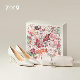 7or9婚鞋水晶高跟鞋婚庆礼盒