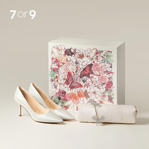 7or9婚鞋水晶高跟鞋婚庆礼盒 商品图0