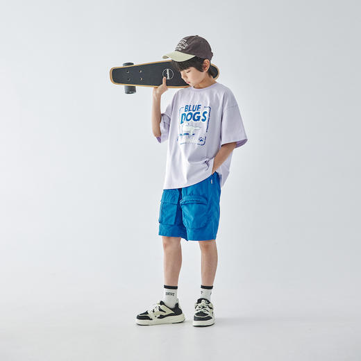 蓝汽水小狗印花短袖860B256039JX 商品图1