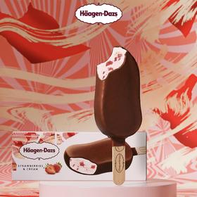 哈根达斯草莓脆皮冰淇淋