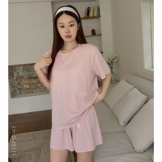 【免穿文胸】2025夏季轻凉莫棉免穿bra三件套 短袖+短裤+长裤 舒适遛弯可外穿睡衣家居服 商品图9