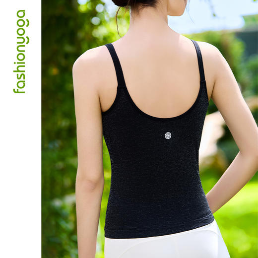 凡圣瑜伽星闪一体杯大U背心 F15221 商品图4