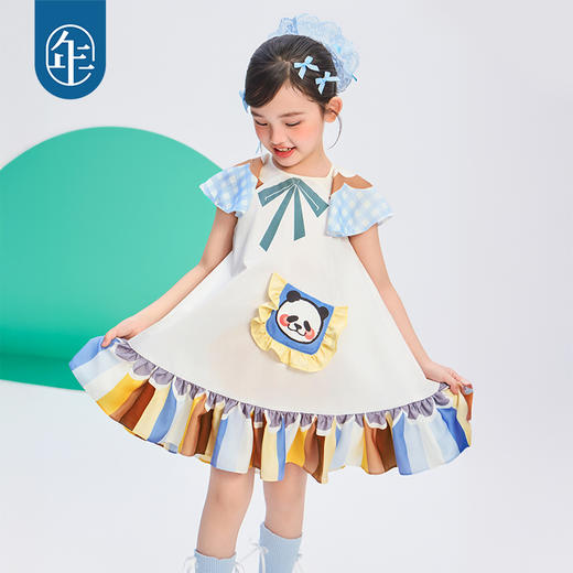 年衣童装连衣裙2025年夏季新款可爱卡通礼服盼达派对连衣裙 商品图1