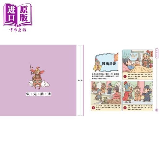 预售 【中商原版】孩子爱读的漫画中国历史 中华五千年故事4 宋元明清 港台原版 儿童历史读物 以漫画形式趣味演绎历史故事 商品图2