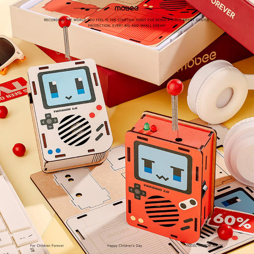 【六一好礼】mobee儿童对讲机DIY套装 儿童节礼物 手工DIY对讲机 商品图6