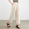【专属特价】熙世界淡人穿搭九分阔腿山本裤女夏薄款高腰宽松直筒哈伦亚麻裤子 商品缩略图4