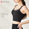 DENLUS瑜伽运动内衣带胸垫定制细螺纹裸感瑜伽服背心DY66176# 商品缩略图5
