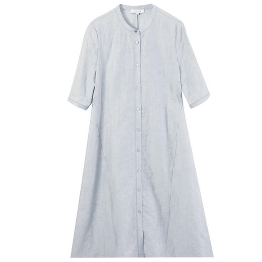 玳莎天丝亚麻小立领连衣裙  FB35103 商品图4