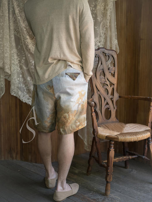 Cortana 米色LIAN 亚麻系扣开衫 商品图7