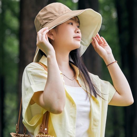 小野和子大檐双面防晒帽|加宽加长大檐帽，遮脸又遮脖子 商品图1