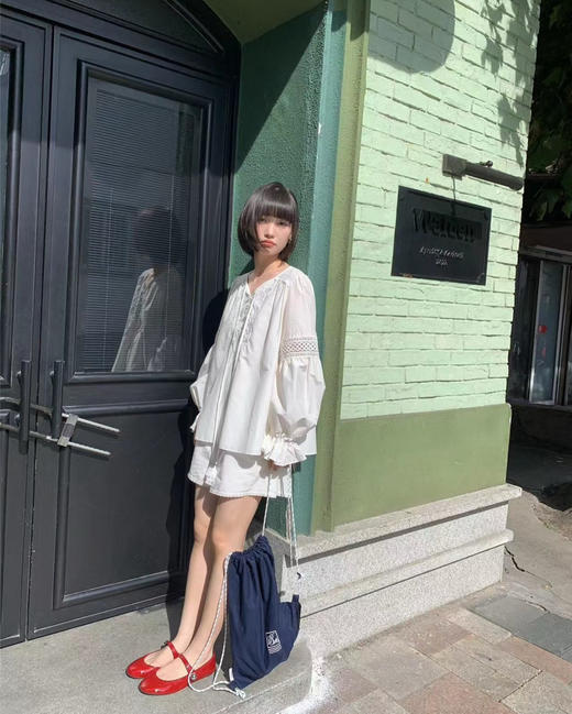 正品版本Fabriqu*e镂空刺绣衬衫短裤套装051908 商品图7