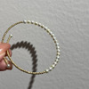 手镯纯18k金，无暇ji光akoya珍珠3mm up 金白混色 设计师配珠 商品缩略图0