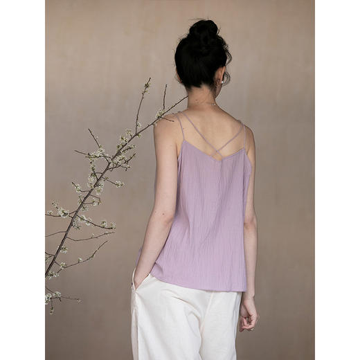 牧衣游原创 60支新疆棉短吊带背心百搭打底 书意【不支持会员折】 商品图3