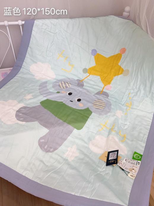 双层纱布棉花夏被 120*150cm全棉儿童夏季空调被 精选新疆长绒棉 100%全棉双层纱布亲肤透气 商品图2