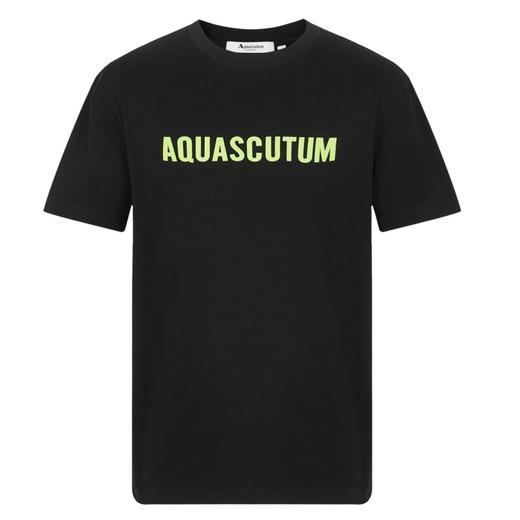 【海信嘉年华】Aquascutum雅格狮丹圆领短T 01黑色 商品图0